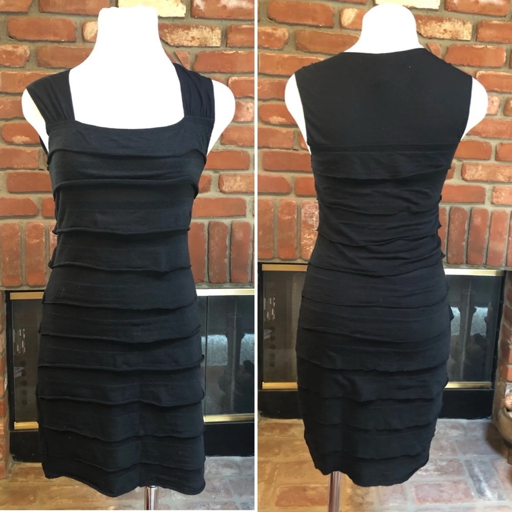 MAX STUDIO Black Ruffle Mini Dress - Picture 7 of 16